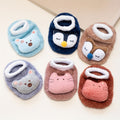 Cartoon Rabbit Baby Floor Socks Kids Plush Slippers Toddler Warm Shoes Children Soft Non-slip Prewalkers Indoor Home Slippers