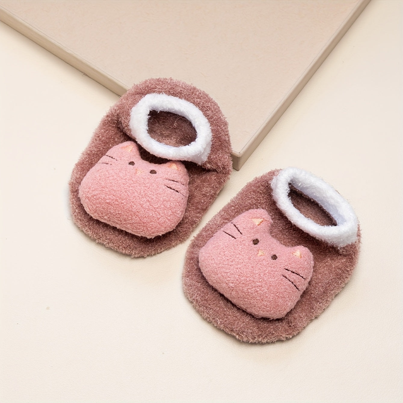 Cartoon Rabbit Baby Floor Socks Kids Plush Slippers Toddler Warm Shoes Children Soft Non-slip Prewalkers Indoor Home Slippers