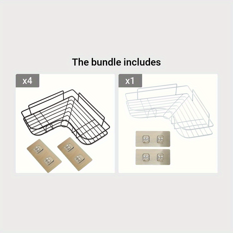 1pc Bathroom Corner Shelf, No-Drill Corner Shelf, Shelves