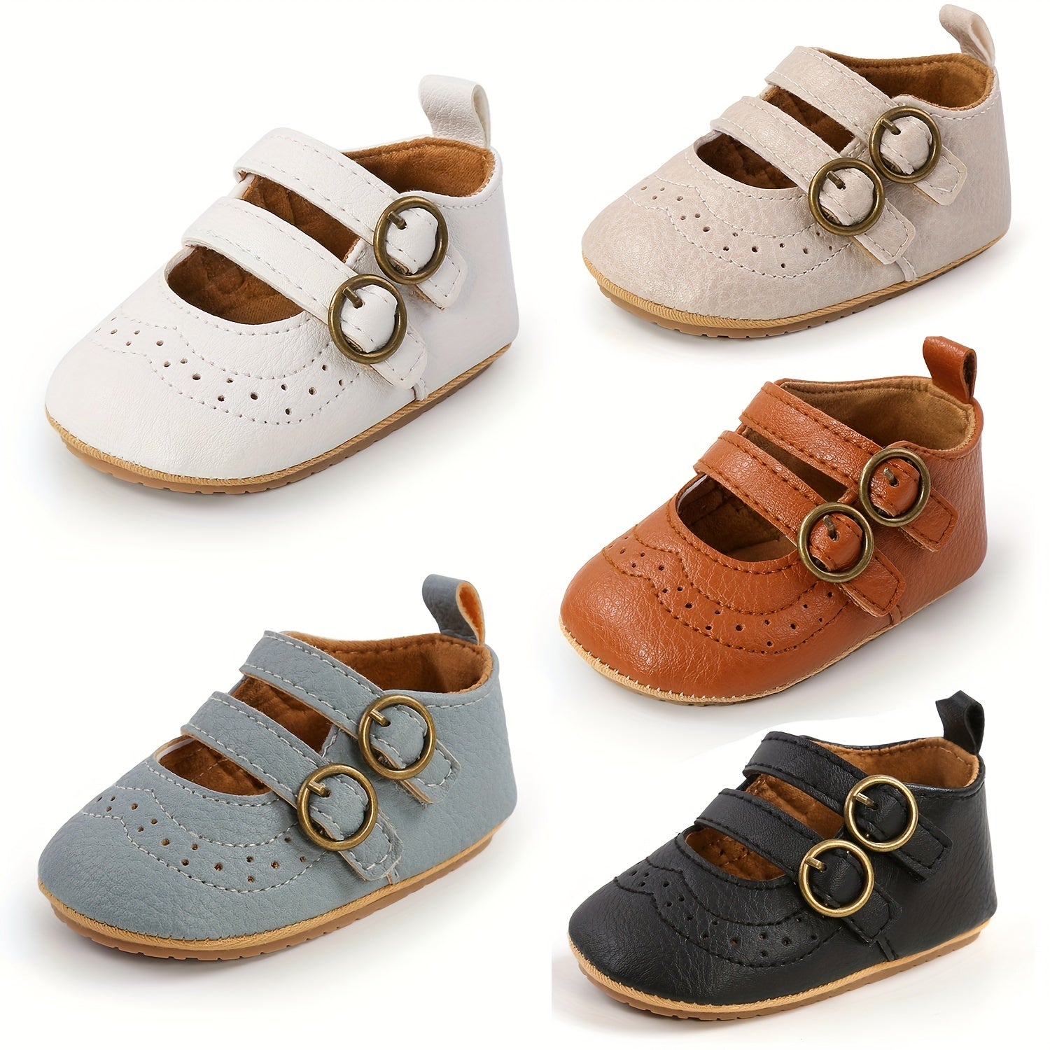 Spring/Autumn New Baby Shoes with Soft Rubber Sole, Anti-Slip Casual Toddler Walking Shoes