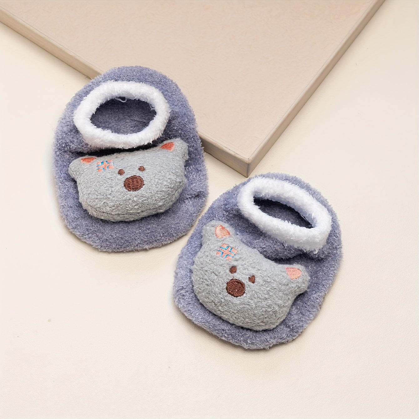 Cartoon Rabbit Baby Floor Socks Kids Plush Slippers Toddler Warm Shoes Children Soft Non-slip Prewalkers Indoor Home Slippers
