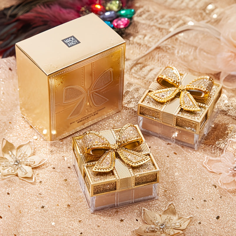 Bowknot Y Air Powder, Lightweight And Durable, Oil-Control Waterproof Face Powder, Setting Powder