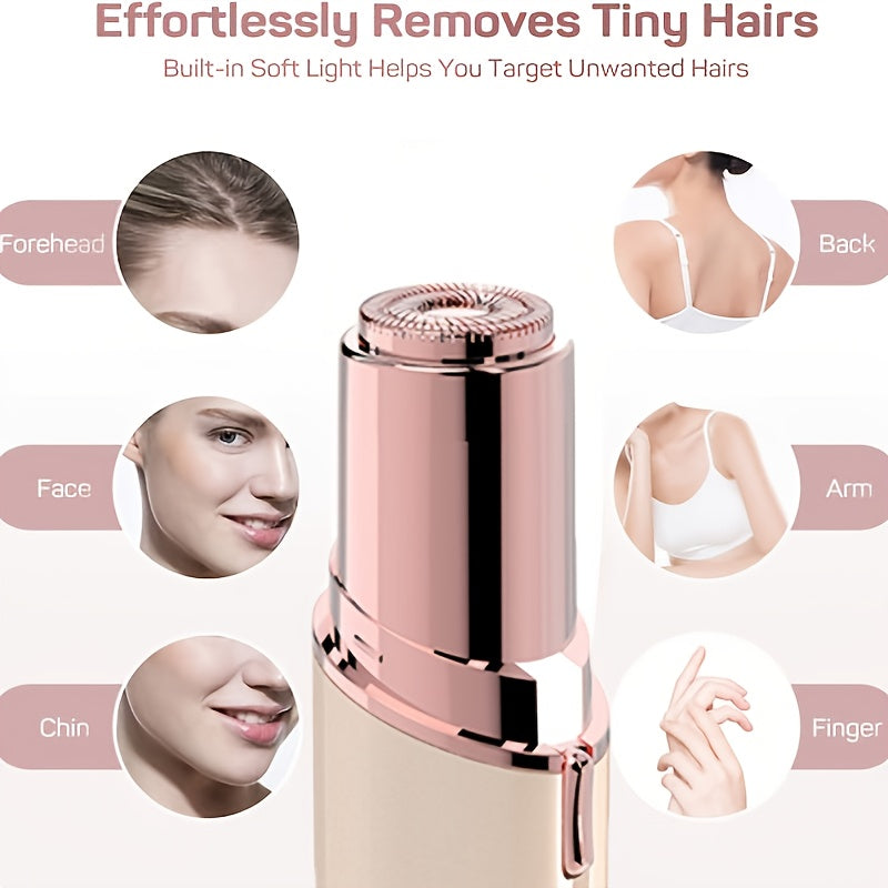 Women's Painless Hair Remover, Battery Powered Facial Hair Remover