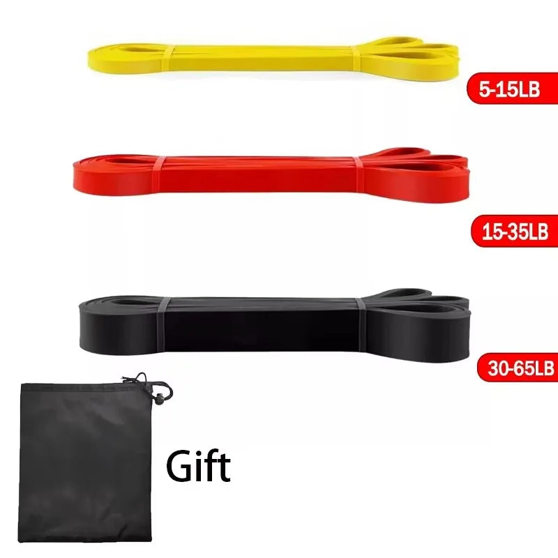 Resistance Bands Exercise Set - Elastic Pull-Up Assist Bands for Home Gym