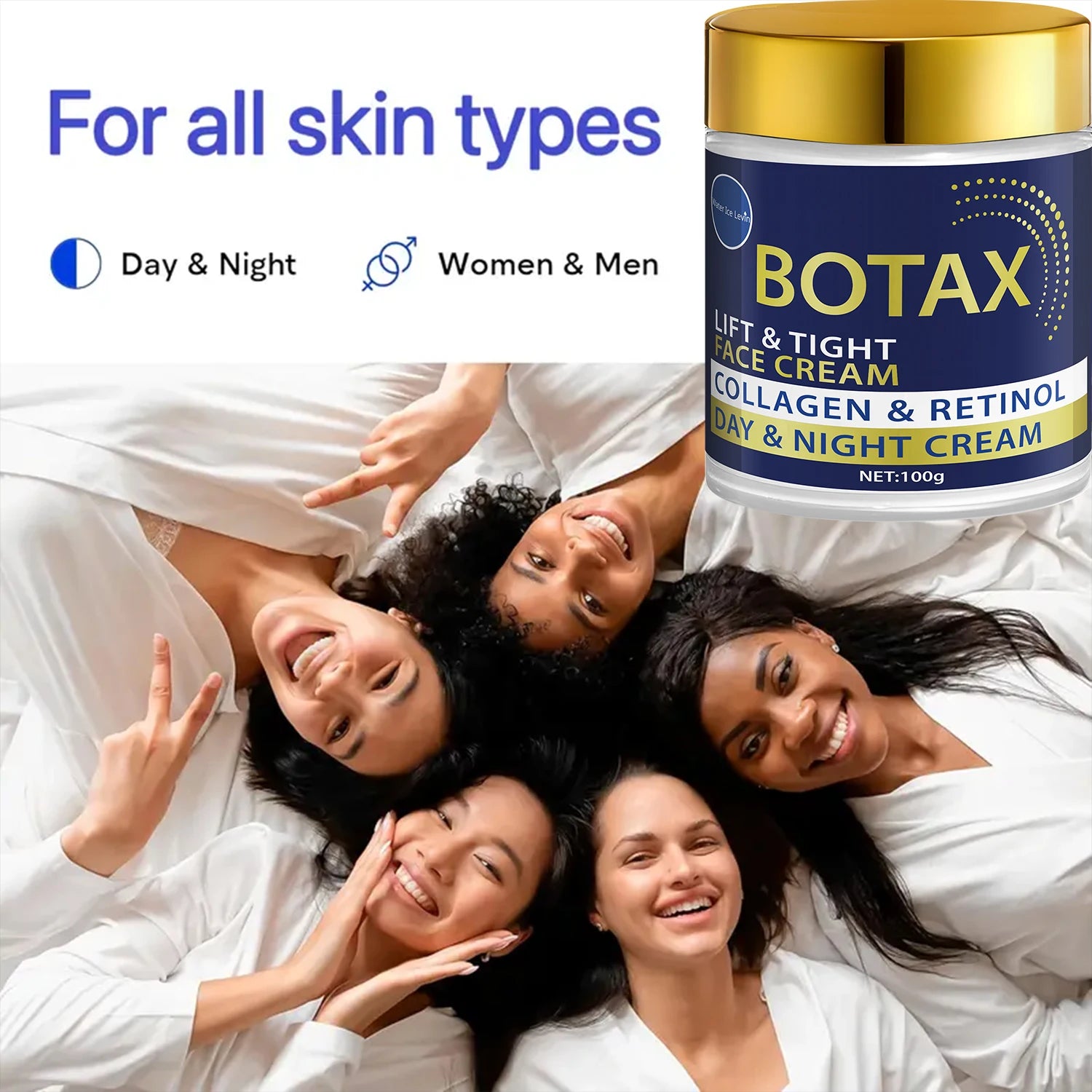 Dual-Core Retinol Face Cream - Collagen Regeneration & Anti-Aging 100g