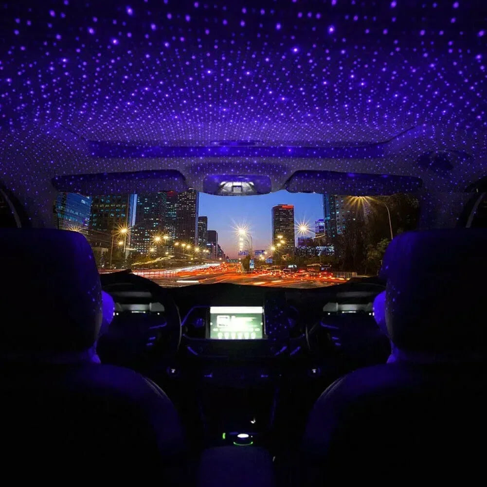 LED Starry Sky Lamp Car Laser Star Roof Light 5V USB Powered Galaxy Star Atmosphere Light Projector Lamp for Room Ceiling Decor