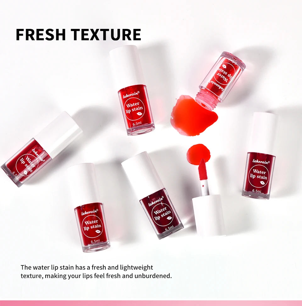 Fruity Water Lip Tint Gloss - 4 Colors Long Lasting Moisturizing Lip Stain