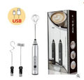 Portable Electric Milk Frother - USB Handheld Whisk for Coffee & Cappuccino