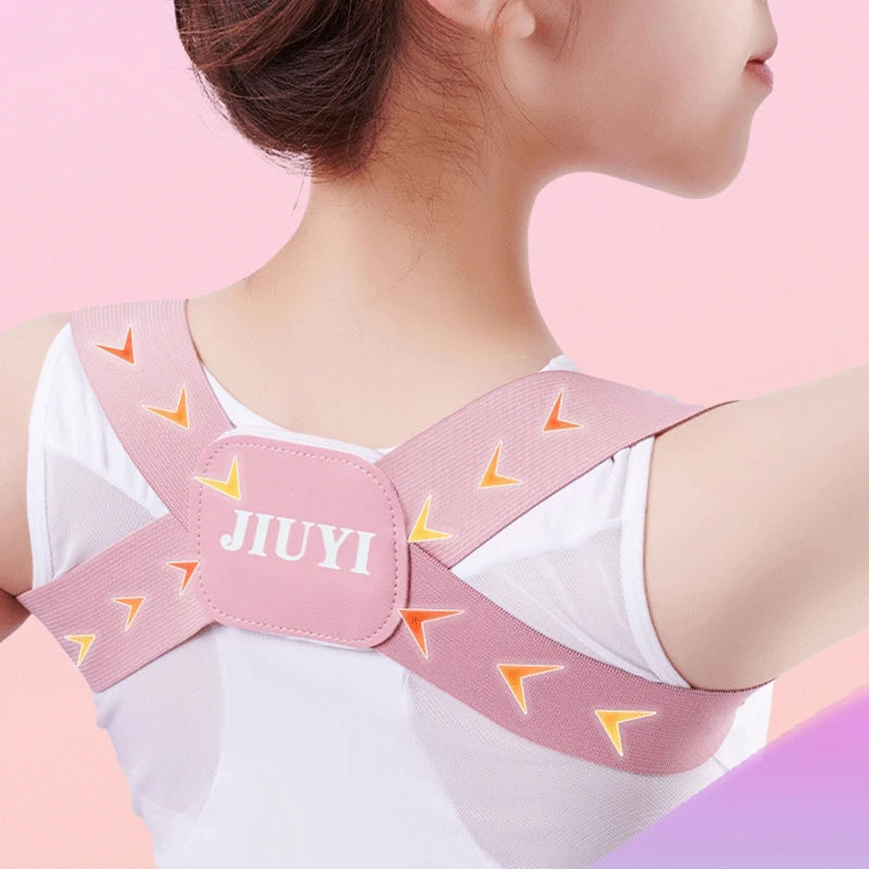 Adjustable Back Support Brace - Shoulder & Spine Alignment Band