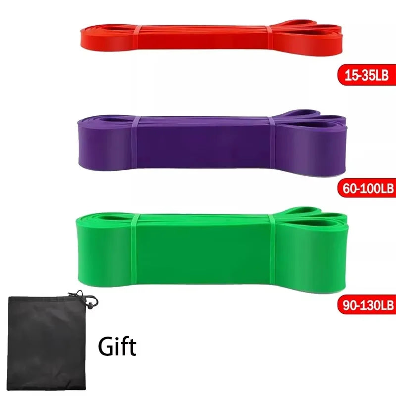 Resistance Bands Exercise Set - Elastic Pull-Up Assist Bands for Home Gym