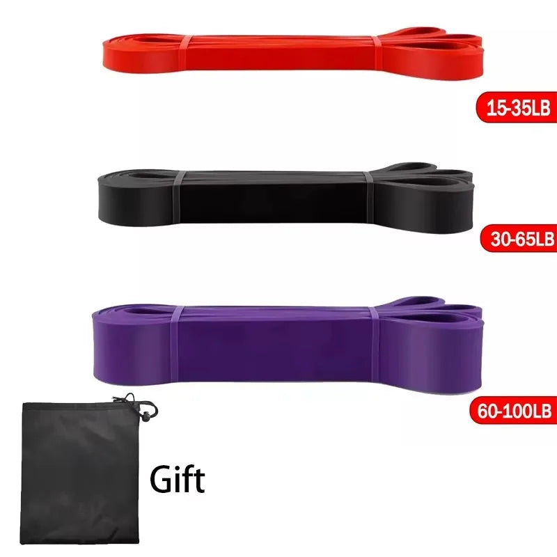 Resistance Bands Exercise Set - Elastic Pull-Up Assist Bands for Home Gym