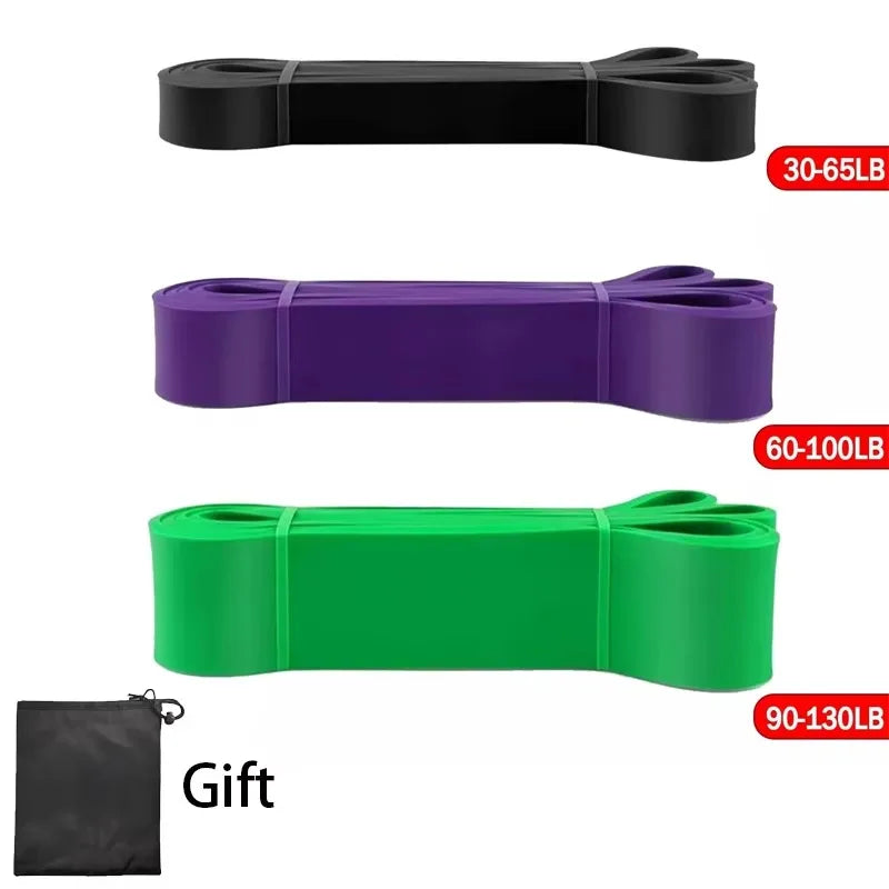 Resistance Bands Exercise Set - Elastic Pull-Up Assist Bands for Home Gym