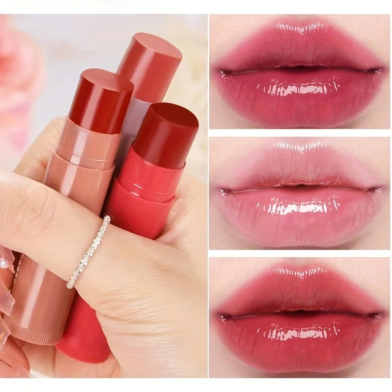 Cute Colored Lip 3pcs Balm Moisturizing Lip Tint Long Lasting Waterproof Lipstick Women Girls Lips Cosmetics Valentine's Day Gif