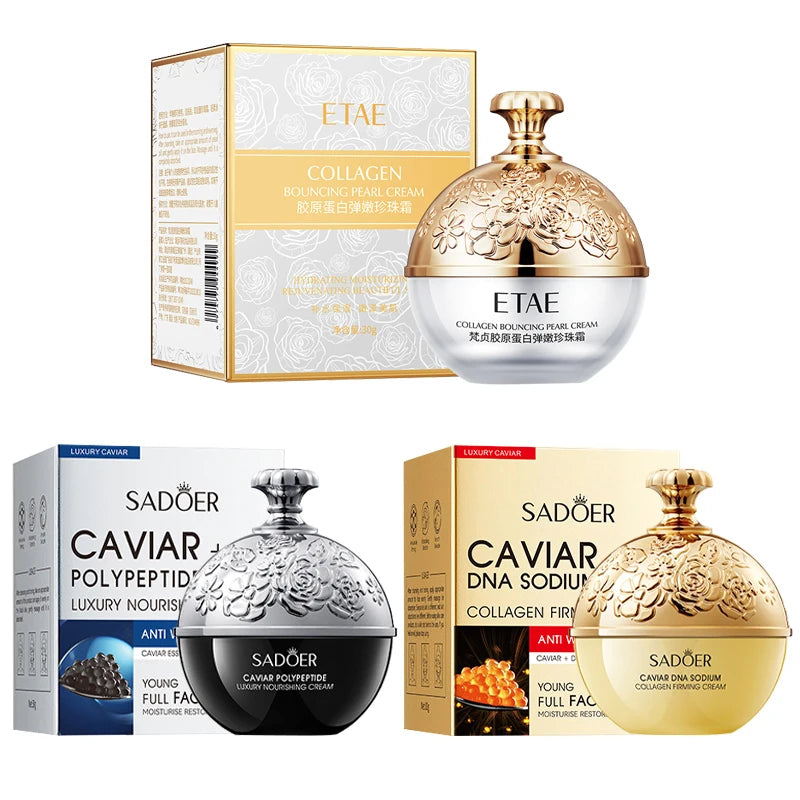 Anti-Wrinkle Face Cream with Collagen & Pearl - Firming Lift & Brightening