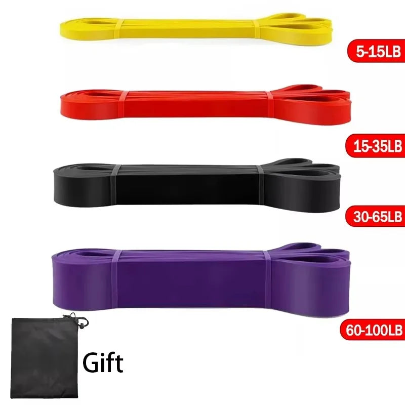 Resistance Bands Exercise Set - Elastic Pull-Up Assist Bands for Home Gym