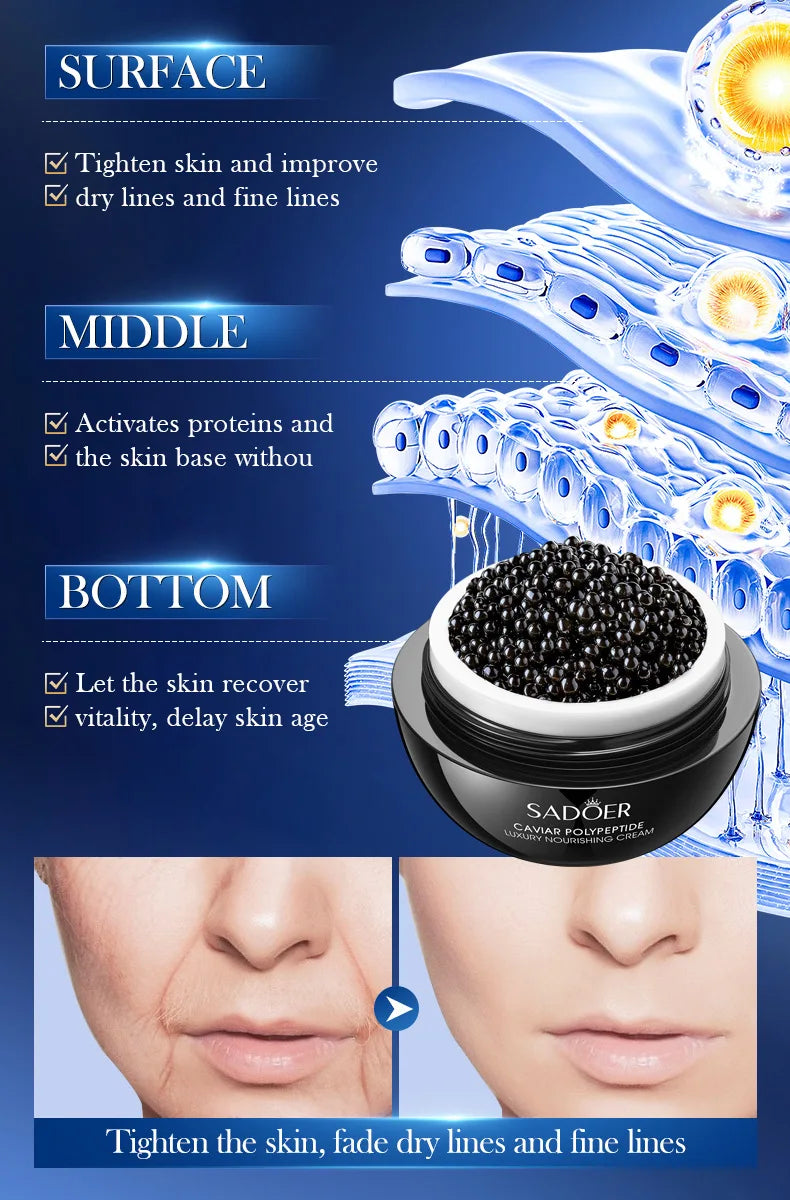 Anti-Wrinkle Face Cream with Collagen & Pearl - Firming Lift & Brightening