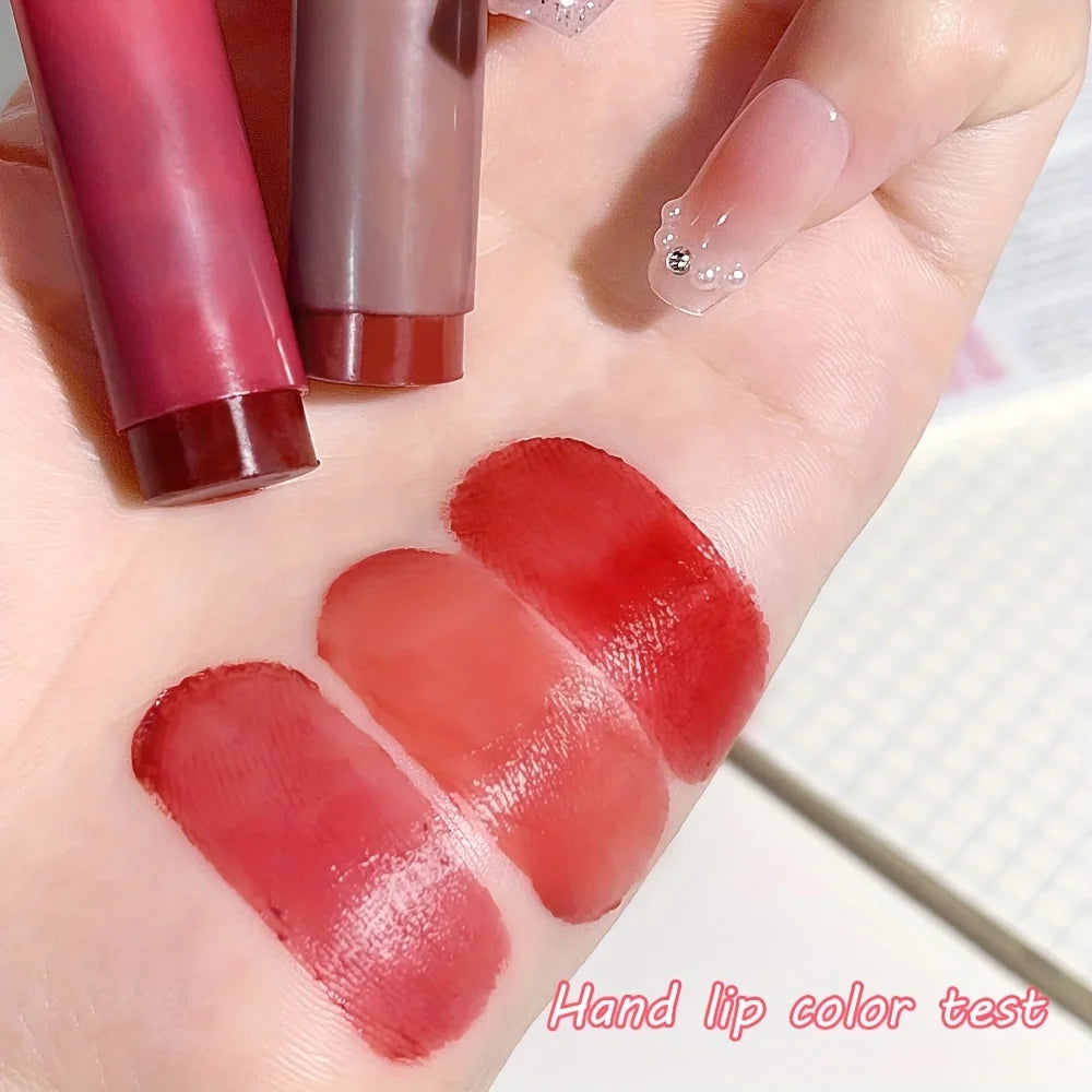 Cute Colored Lip 3pcs Balm Moisturizing Lip Tint Long Lasting Waterproof Lipstick Women Girls Lips Cosmetics Valentine's Day Gif