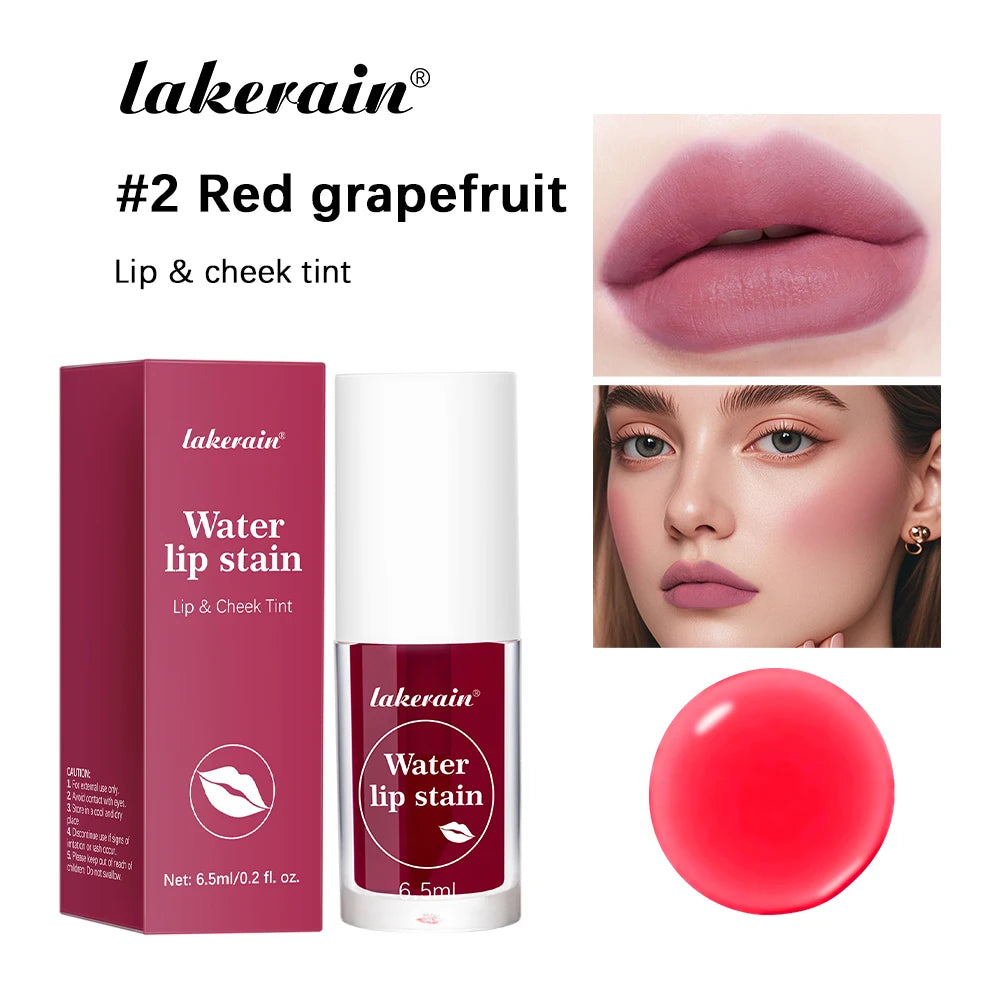 Fruity Water Lip Tint Gloss - 4 Colors Long Lasting Moisturizing Lip Stain