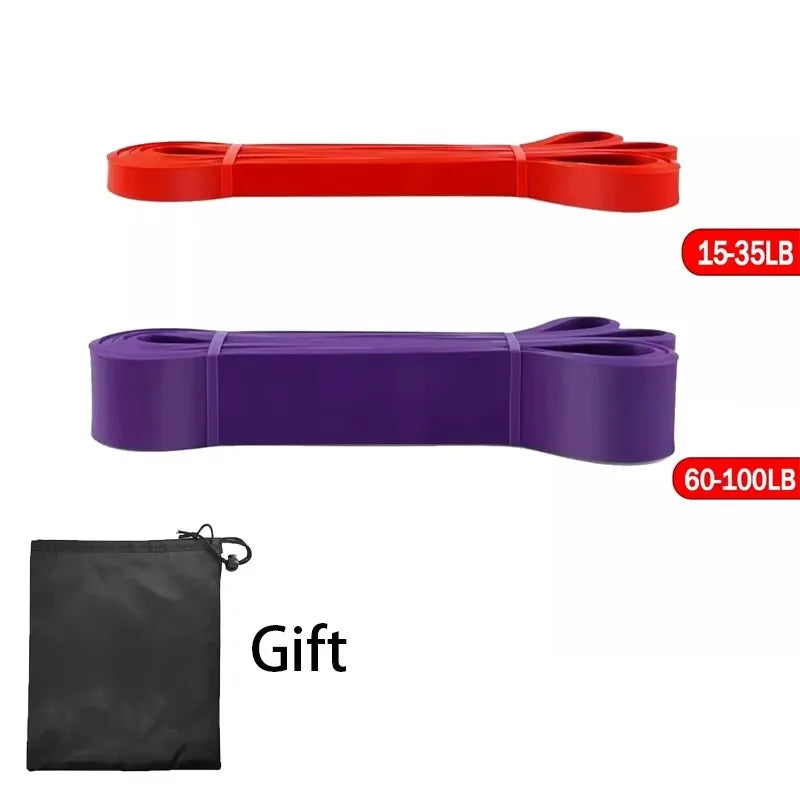 Resistance Bands Exercise Set - Elastic Pull-Up Assist Bands for Home Gym