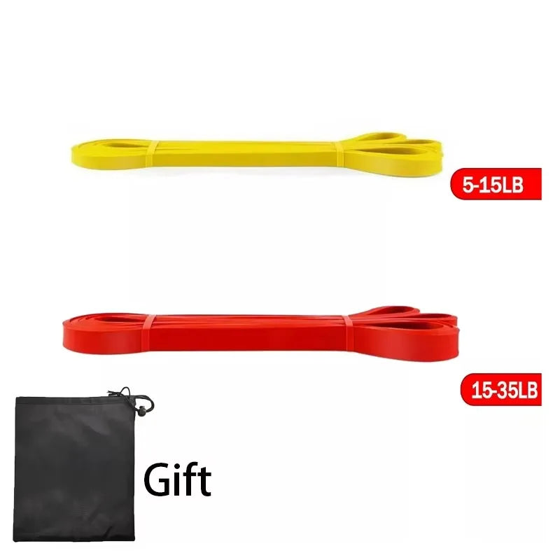 Resistance Bands Exercise Set - Elastic Pull-Up Assist Bands for Home Gym