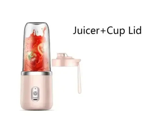Portable Blender Bottle Electric 6 Blades - USB Rechargeable Smoothie Maker