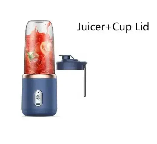 Portable Blender Bottle Electric 6 Blades - USB Rechargeable Smoothie Maker