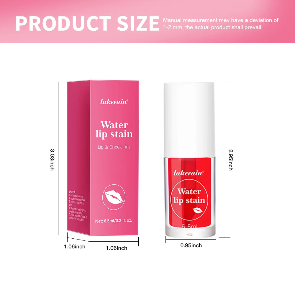 Fruity Water Lip Tint Gloss - 4 Colors Long Lasting Moisturizing Lip Stain