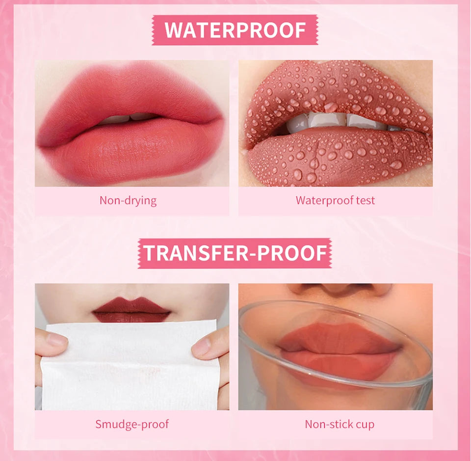 Fruity Water Lip Tint Gloss - 4 Colors Long Lasting Moisturizing Lip Stain
