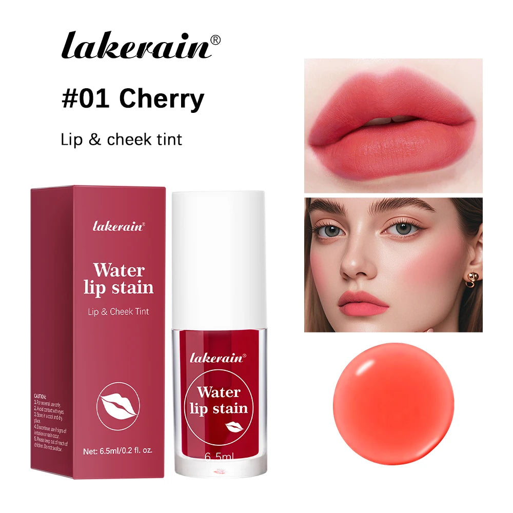 Fruity Water Lip Tint Gloss - 4 Colors Long Lasting Moisturizing Lip Stain