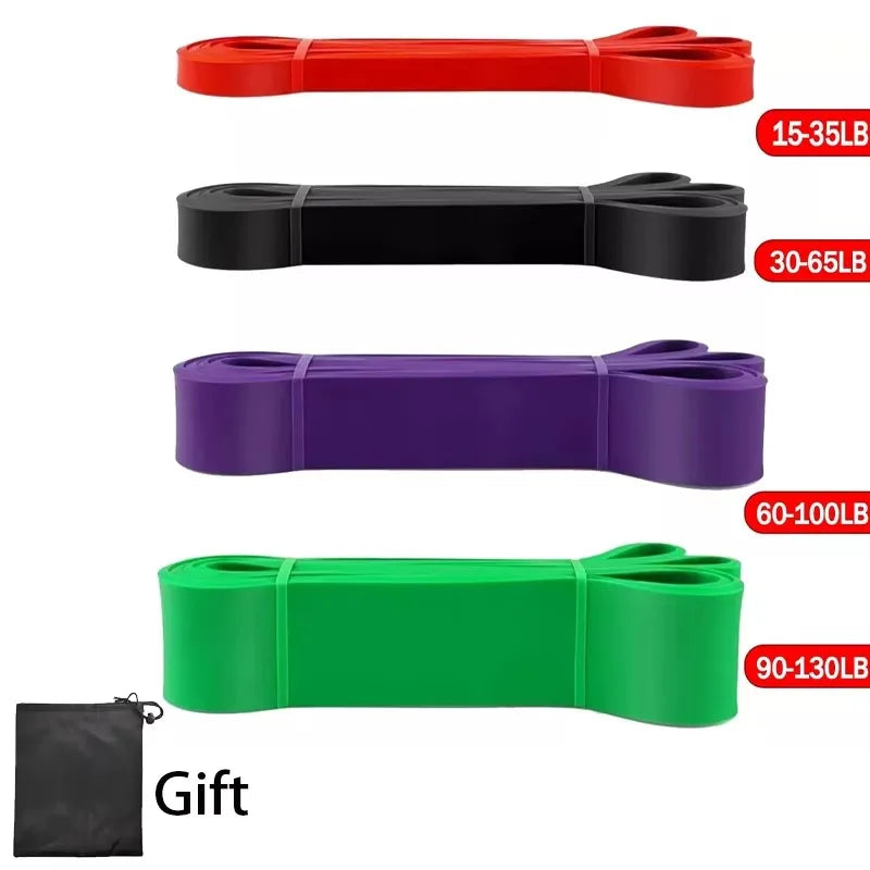 Resistance Bands Exercise Set - Elastic Pull-Up Assist Bands for Home Gym