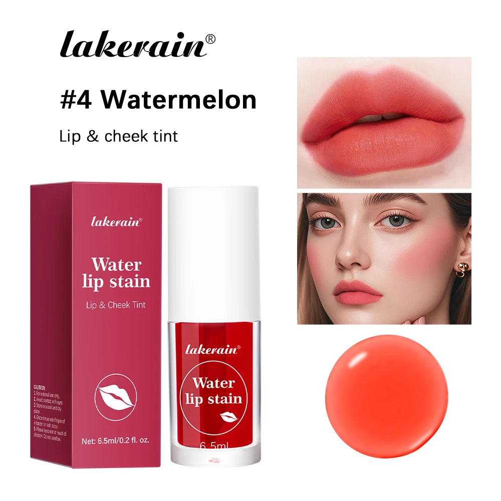 Fruity Water Lip Tint Gloss - 4 Colors Long Lasting Moisturizing Lip Stain