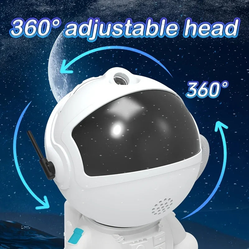 Astronaut Starry Sky Projector with 12 Films Night Light Star Projector LED Astronaut Lamp Galaxy Projector for Bedroom Playroom