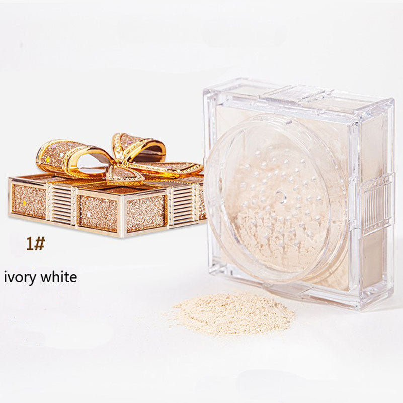 Bowknot Y Air Powder, Lightweight And Durable, Oil-Control Waterproof Face Powder, Setting Powder
