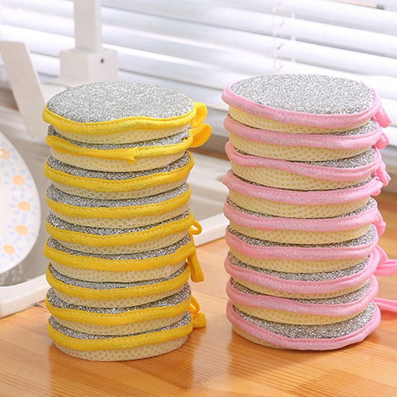 10/20/50PCS Double Side Dishwashing Sponge Dish Washing Brush Pan Pot Dish Wash Sponges Household Cleaning Reusable Kitchen Tool